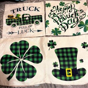 St. Patrick's Day Themed Pillow Covers 18x18